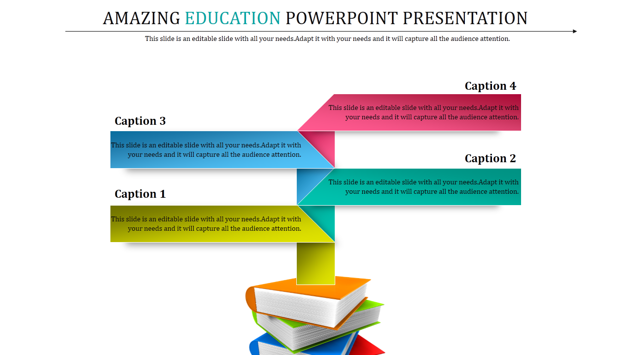 Education PowerPoint Templates With Books